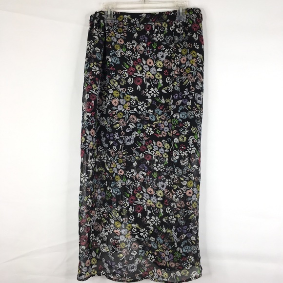SOLD - Rebecca Minkoff Romy Ruched-Side Floral Midi Skirt - Picture 7 of 8